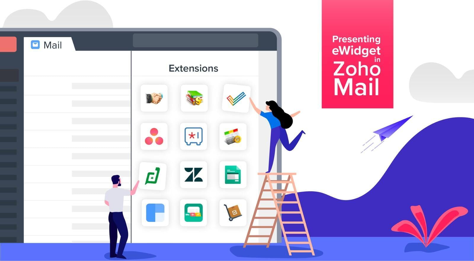 Zoho mail widget